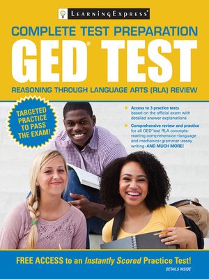 cover image of GED Test Reasoning through Language Arts (RLA) Review